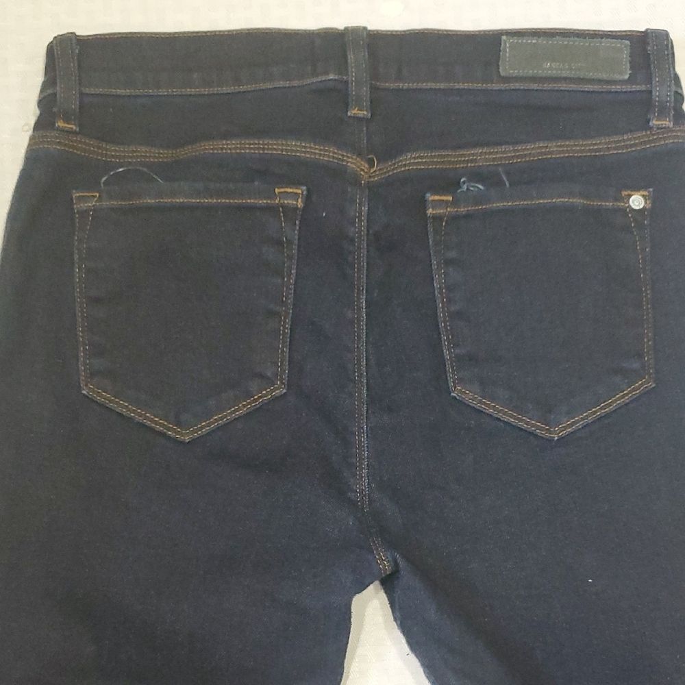Baldwin Karlie Selvedge High Rise  Dark Blue Denim Pants - Picture 9 of 13